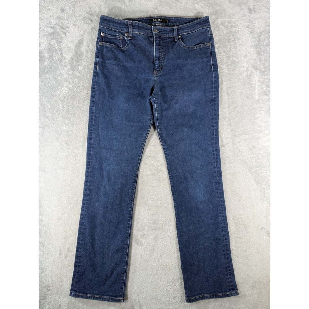 Lauren Ralph Lauren Jeans Womens 10 Blue Denim Straight Leg